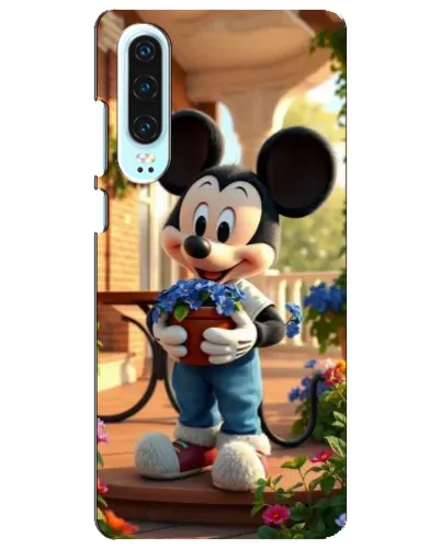 Чехол для Huawei P30 с картинкой «Микки садовод» Чехол для Huawei P30 с картинкой «Микки садовод»