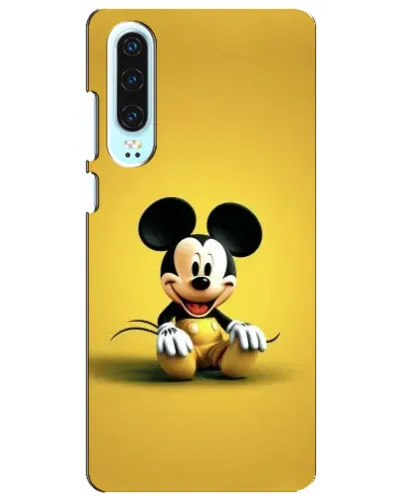 Чехол для Huawei P30 с картинкой «Микки на желтом» Чехол для Huawei P30 с картинкой «Микки на желтом»