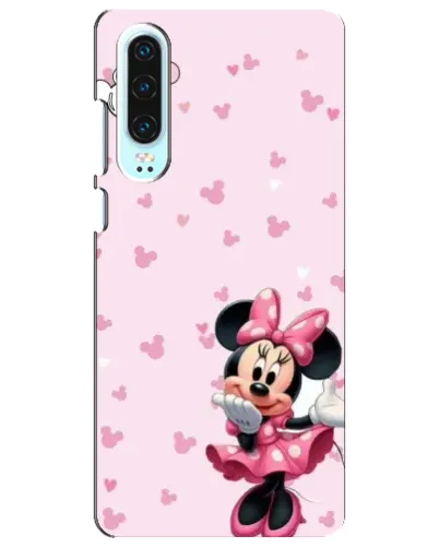 Чехол для Huawei P30 с картинкой «Минни Маус и сердечки» Чехол для Huawei P30 с картинкой «Минни Маус и сердечки»
