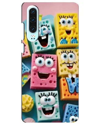 Чехол для Huawei P30 с картинкой «Цветные губки» Чехол для Huawei P30 с картинкой «Цветные губки»