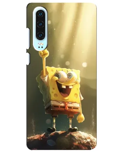 Чехол для Huawei P30 с картинкой «Сияющий Спанч Боб» Чехол для Huawei P30 с картинкой «Сияющий Спанч Боб»