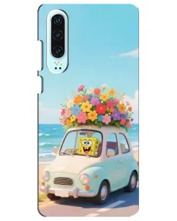 Чехол для Huawei P30 с картинкой «Автомобильное путешествие»