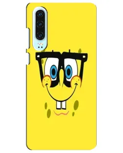Чехол для Huawei P30 с картинкой «Минималистичный Спанч Боб»
