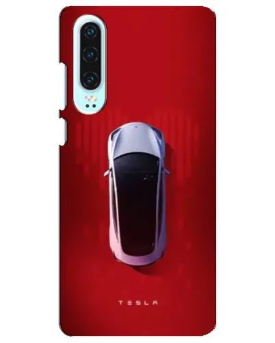 Чохол для Huawei P30 з картинкою «Tesla Top View»