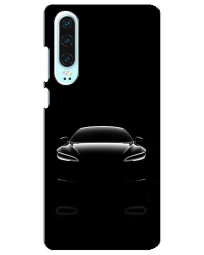 Чохол для Huawei P30 з картинкою «Силует Tesla Night»