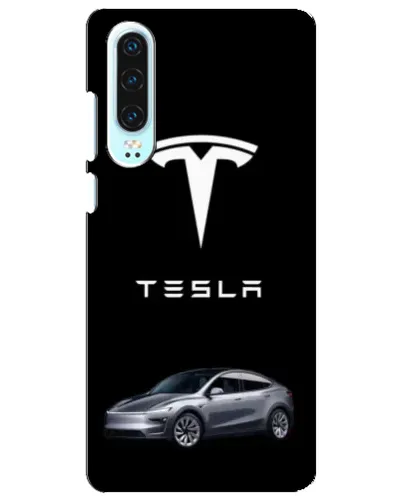 Чохол для Huawei P30 з картинкою «Tesla Model Y»