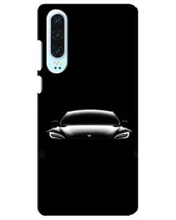 Чохол для Huawei P30 з картинкою «Фари Tesla Night»