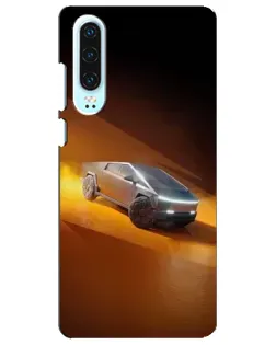 Чохол для Huawei P30 з картинкою «Cybertruck у пустелі»