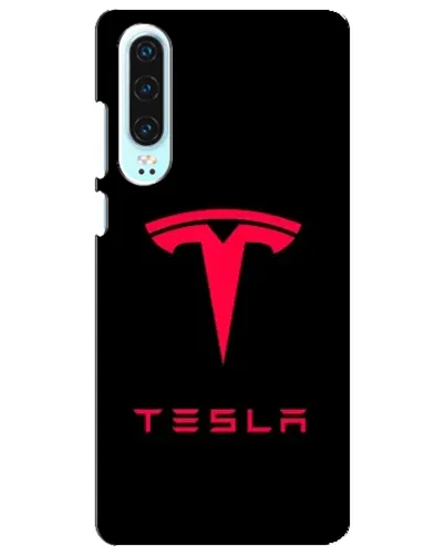 Чохол для Huawei P30 з картинкою «Tesla Red Logo»