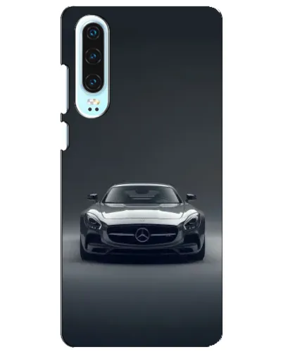 Чохол для Huawei P30 з картинкою «Mercedes на чорному»