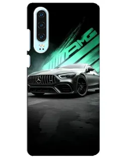 Чохол для Huawei P30 з картинкою «Темний Mercedes AMG»