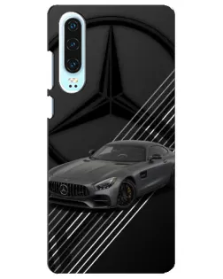 Чохол для Huawei P30 з картинкою «Mercedes AMG — графіка»