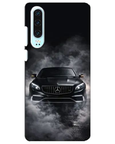 Чохол для Huawei P30 з картинкою «Mercedes у диму»