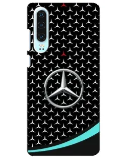 Чохол для Huawei P30 з картинкою «Mercedes — бірюзовий акцент»