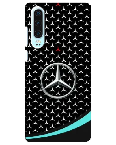 Чохол для Huawei P30 з картинкою «Mercedes — бірюзовий акцент»