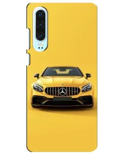 Чохол для Huawei P30 з картинкою «Жовтий Mercedes GT»