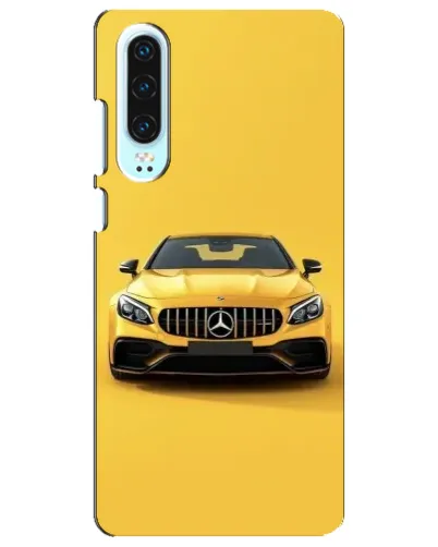 Чохол для Huawei P30 з картинкою «Жовтий Mercedes GT»