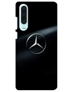 Чехол для Huawei P30 с картинкой «Mercedes на металле» Чехол для Huawei P30 с картинкой «Mercedes на металле»
