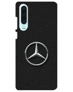 Чехол для Huawei P30 с картинкой «Карбоновый Mercedes стиль» Чехол для Huawei P30 с картинкой «Карбоновый Mercedes стиль»