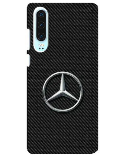 Чехол для Huawei P30 с картинкой «Карбоновый Mercedes стиль» Чехол для Huawei P30 с картинкой «Карбоновый Mercedes стиль»