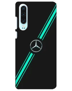 Чехол для Huawei P30 с картинкой «Спортивные линии Mercedes» Чехол для Huawei P30 с картинкой «Спортивные линии Mercedes»