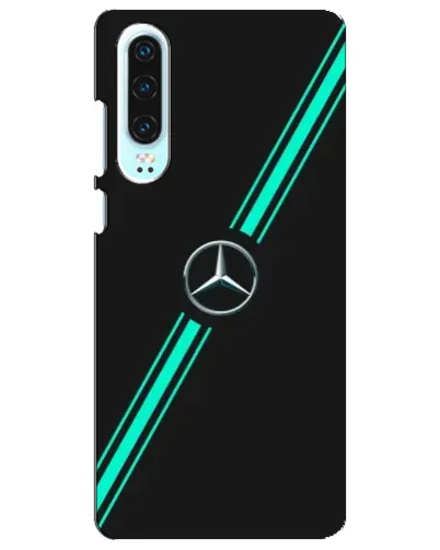 Чехол для Huawei P30 с картинкой «Спортивные линии Mercedes» Чехол для Huawei P30 с картинкой «Спортивные линии Mercedes»