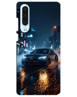 Чохол для Huawei P30 з картинкою «Нічне місто та Audi» Чохол для Huawei P30 з картинкою «Нічне місто та Audi»