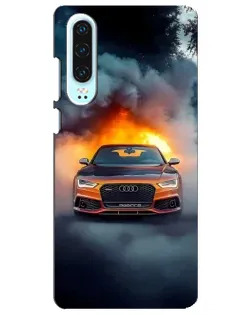 Чохол для Huawei P30 з картинкою «Audi у вогняному диму» Чохол для Huawei P30 з картинкою «Audi у вогняному диму»