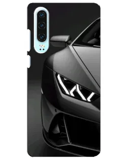 Чохол для Huawei P30 з картинкою «Lamborghini фари деталізація»
