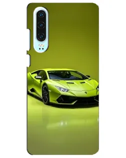 Чохол для Huawei P30 з картинкою «Салатовий Lamborghini Huracan»