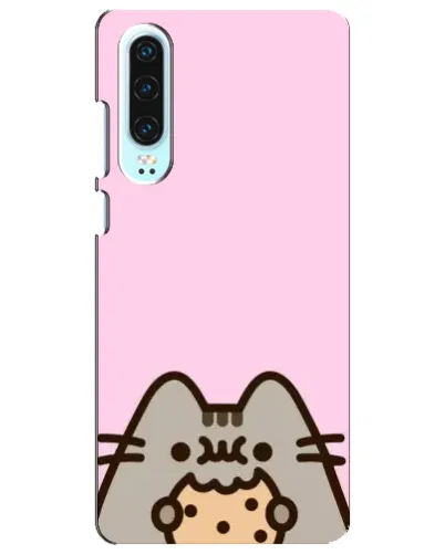 Чохол для Huawei P30 з картинкою «Pusheen та печиво»