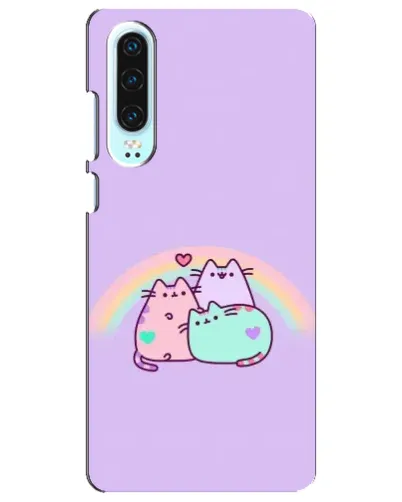 Чохол для Huawei P30 з картинкою «Веселкові Пушини»