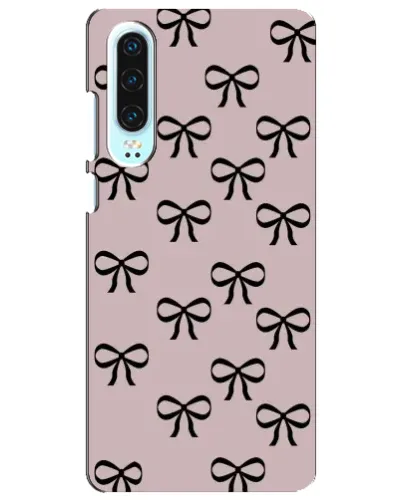 Чехол для Huawei P30 с картинкой «Черные бантики» Чехол для Huawei P30 с картинкой «Черные бантики»