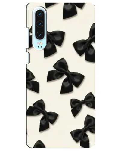 Чехол для Huawei P30 с картинкой «Черные бантики» Чехол для Huawei P30 с картинкой «Черные бантики»
