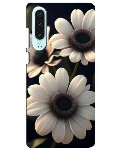 Чехол для Huawei P30 с картинкой «Белые маргаритки макро» Чехол для Huawei P30 с картинкой «Белые маргаритки макро»