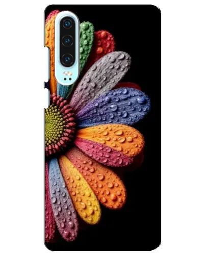 Чехол для Huawei P30 с картинкой «Радужный цветок» Чехол для Huawei P30 с картинкой «Радужный цветок»