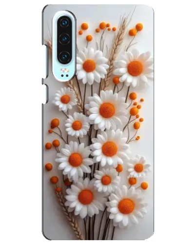 Чехол для Huawei P30 с картинкой «Белые сухоцветы» Чехол для Huawei P30 с картинкой «Белые сухоцветы»