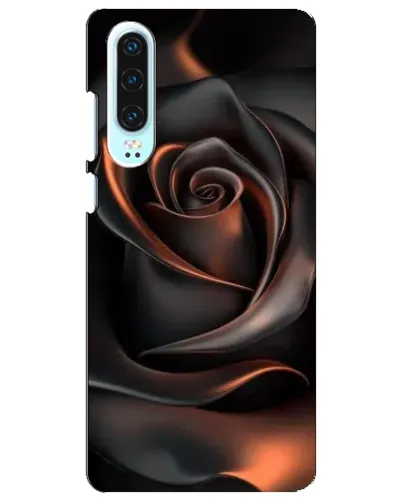 Чехол для Huawei P30 с картинкой «Шелковая черная роза» Чехол для Huawei P30 с картинкой «Шелковая черная роза»
