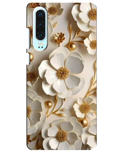 Чехол для Huawei P30 с картинкой «Белие бумажние цвети» Чехол для Huawei P30 с картинкой «Белие бумажние цвети»