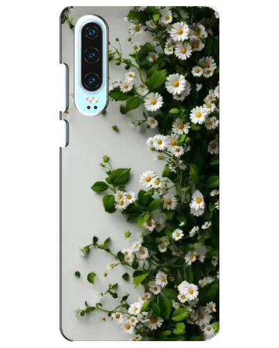 Чехол для Huawei P30 с картинкой «Ветка мелких белых цветов» Чехол для Huawei P30 с картинкой «Ветка мелких белых цветов»