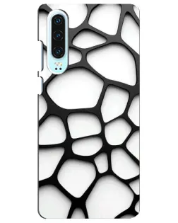 Чохол для Huawei P30 з картинкою «Біла об'ємна сітка» Чохол для Huawei P30 з картинкою «Біла об'ємна сітка»