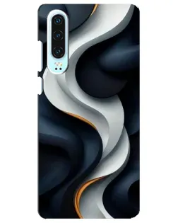 Чохол для Huawei P30 з картинкою «Об'ємні чорно-білі стрічки» Чохол для Huawei P30 з картинкою «Об'ємні чорно-білі стрічки»