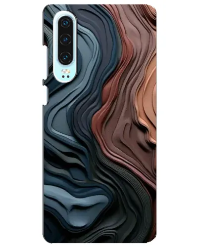 Чехол для Huawei P30 с картинкой «Цветные волны каньона» Чехол для Huawei P30 с картинкой «Цветные волны каньона»