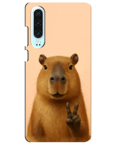 Чохол для Huawei P30 з картинкою «Капібара вікторія»