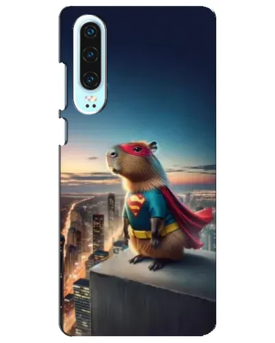 Чохол для Huawei P30 з картинкою «Капі-мен супергерой»