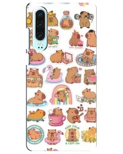 Чохол для Huawei P30 з картинкою «Капібари набір» Чохол для Huawei P30 з картинкою «Капібари набір»