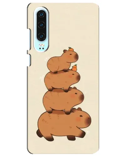 Чохол для Huawei P30 з картинкою «Вежа з капібар»