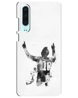 Чохол для Huawei P30 з картинкою «Чорно-білий силует Мессі» Чохол для Huawei P30 з картинкою «Чорно-білий силует Мессі»