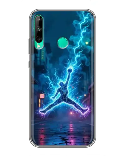 Чехол для Huawei P40 Lite e с картинкой «Jordan Gold Jumpman»