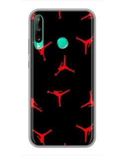 Чохол для Huawei P40 Lite e з картинкою «Jordan Red Pattern» Чохол для Huawei P40 Lite e з картинкою «Jordan Red Pattern»